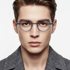 BS2425-0152_Brown_Geometric_Metal_Glasses_model