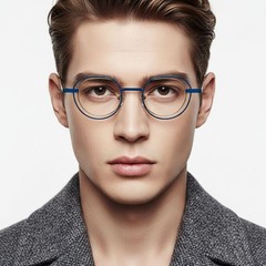 BS2425-0152_Brown_Geometric_Metal_Glasses_model