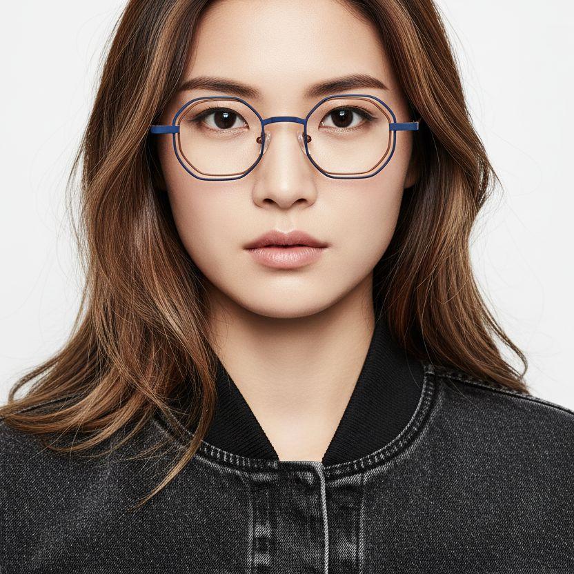 BS2425-0157_Orange_Geometric_Metal_Glasses_model