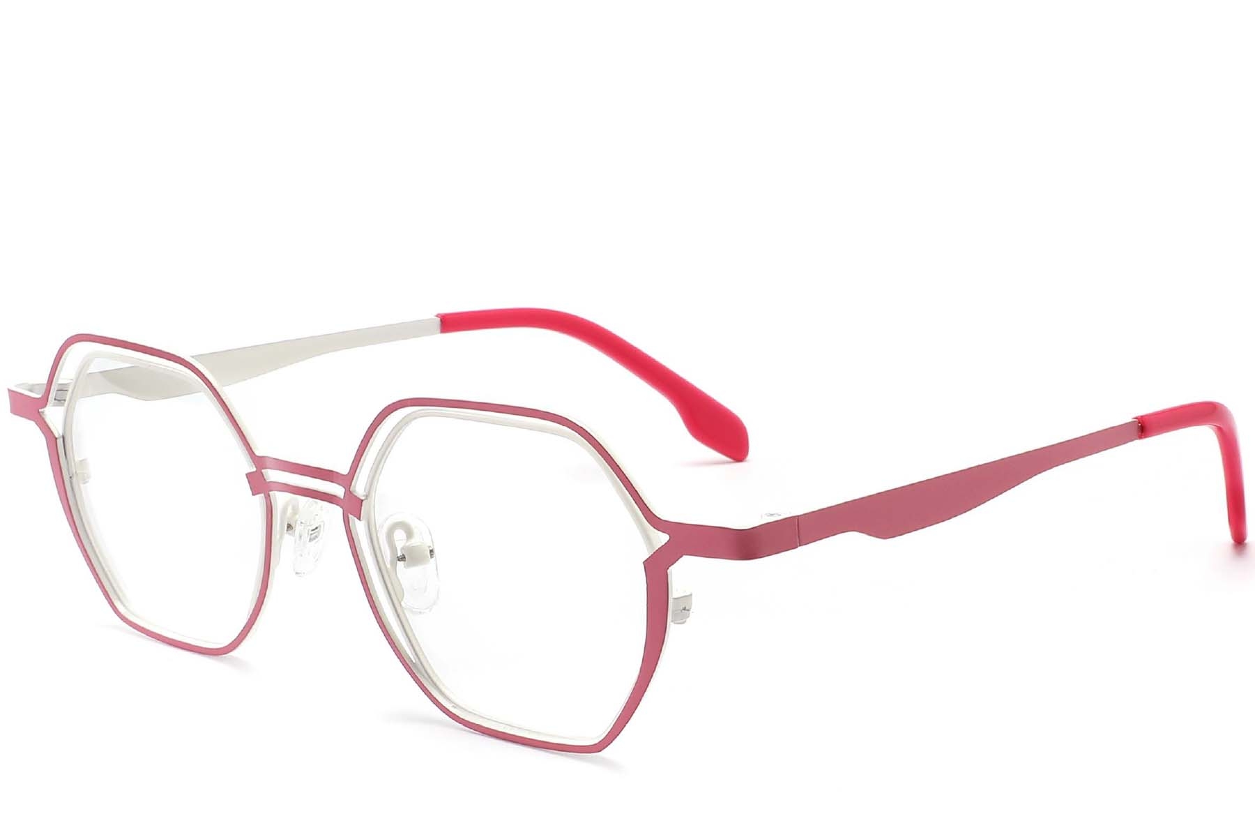 BS2425-0160_Pink_Geometric_Metal_Glasses_corner