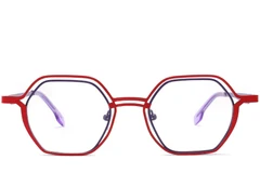 BS2425-0162_Red_Geometric_Metal_Glasses_front