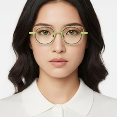 BS2425-0166_Green_Rectangular_Metal_Glasses_model