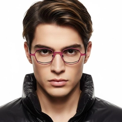 Geometric Brown Metal Glasses #BS2425-0174