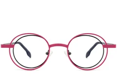 BS2425-0180_Pink_Oval_Metal_Glasses_front