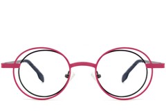 BS2425-0180_Pink_Oval_Metal_Glasses_front
