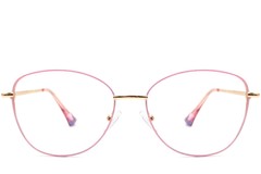 BS2425-0210_Pink_Butterfly_Metal_Glasses_front