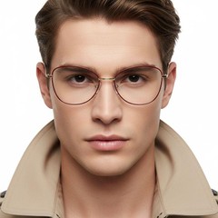 Schmetterlings-rote Metallbrille #BS2425-0212