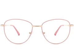BS2425-0216_Pink_Oval_Metal_Glasses_front