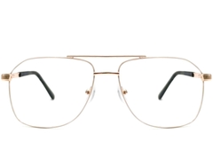 BS2425-0218_Golden_Aviator_Metal_Glasses_front