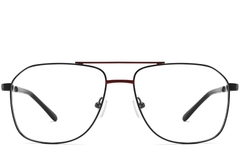 BS2425-0219_Red_Aviator_Metal_Glasses_front