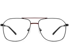 BS2425-0219_Red_Aviator_Metal_Glasses_front