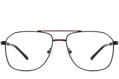 BS2425-0219_Red_Aviator_Metal_Glasses_front