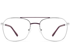 BS2425-0222_Purple_Aviator_Metal_Glasses_front