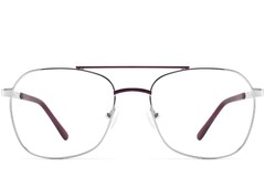 BS2425-0222_Purple_Aviator_Metal_Glasses_front
