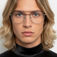 Aviator Purple Metal Glasses #BS2425-0222