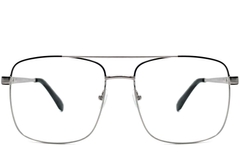 BS2425-0231_Black_Aviator_Metal_Glasses_front