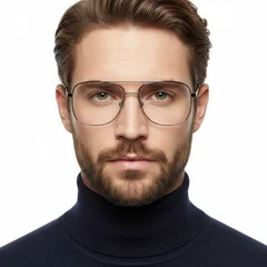 BS2425-0231_Black_Aviator_Metal_Glasses_model