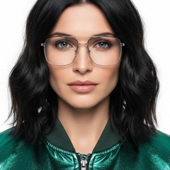 Aviator Black Metal Glasses #BS2425-0231