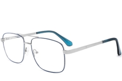 Lunettes aviateur en métal bleu #BS2425-0239