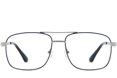 BS2425-0239_Blue_Aviator_Metal_Glasses_front