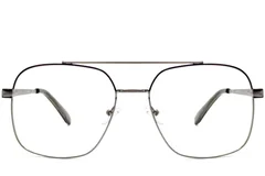 BS2425-0245_Black_Aviator_Metal_Glasses_front