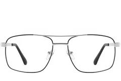 BS2425-0250_Black_Aviator_Metal_Glasses_front