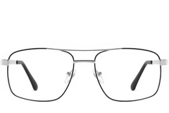 BS2425-0250_Black_Aviator_Metal_Glasses_front