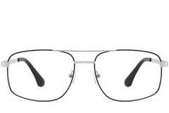 BS2425-0260_Silver_Aviator_Metal_Glasses_front