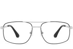 BS2425-0260_Silver_Aviator_Metal_Glasses_front