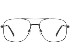 BS2425-0266_Black_Aviator_Metal_Glasses_front
