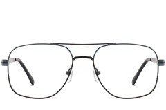BS2425-0266_Black_Aviator_Metal_Glasses_front