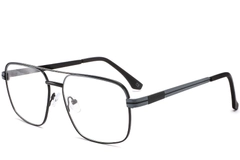 Aviator Black Metal Glasses #BS2425-0276