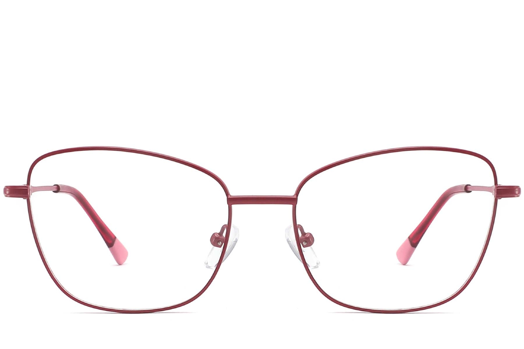 BS2425-0306_Red_Butterfly_Metal_Glasses_front