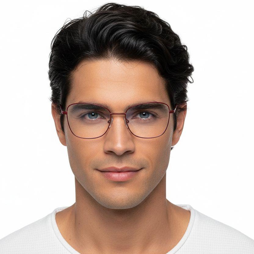 Butterfly Red Metal Glasses #BS2425-0306