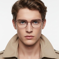 Butterfly Red Metal Glasses #BS2425-0318