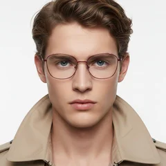 Gafas de metal rojo mariposa #BS2425-0318