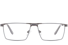 BS2425-0325_Grey_Rectangular_Metal_Glasses_front