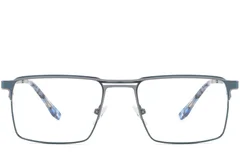 BS2425-0330_Grey_Rectangular_Metal_Glasses_front