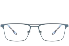 BS2425-0336_Blue_Rectangular_Metal_Glasses_front