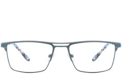 BS2425-0336_Blue_Rectangular_Metal_Glasses_front
