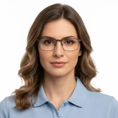 BS2425-0340_Brown_Rectangular_Metal_Glasses_model