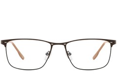 BS2425-0340_Black_Rectangular_Metal_Glasses_front