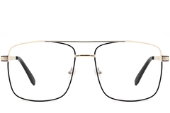 BS2425-0357_Golden_Aviator_Metal_Glasses_front