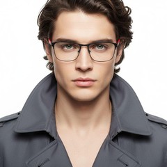 BS2425-0367_Red_Rectangular_Metal_Glasses_model
