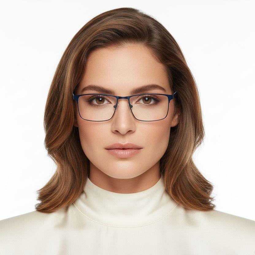 BS2425-0376_Blue_Rectangular_Metal_Glasses_model