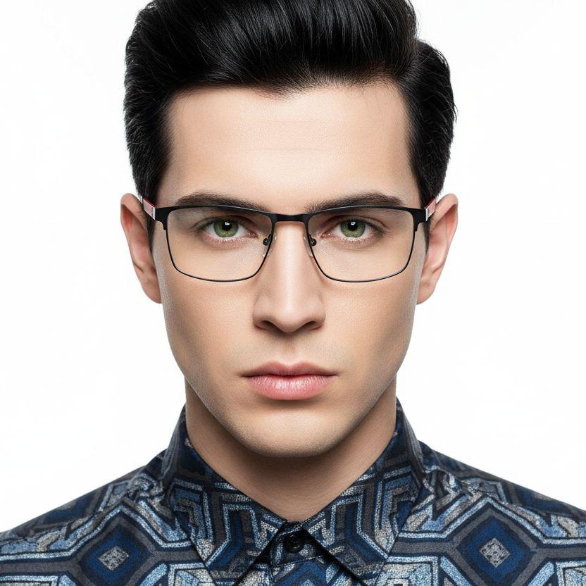 BS2425-0377_Red_Rectangular_Metal_Glasses_model