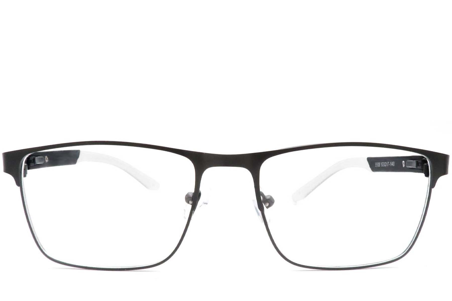 BS2425-0382_White_Rectangular_Metal_Glasses_front
