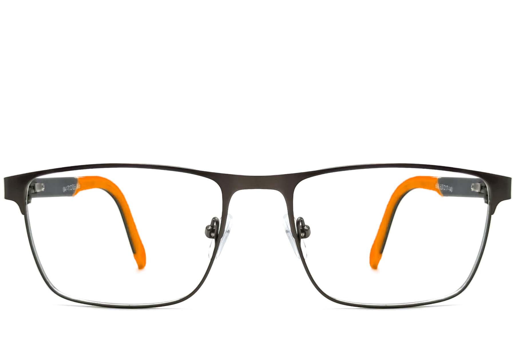 BS2425-0383_Orange_Rectangular_Metal_Glasses_front
