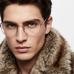 bs2425-0408_red_semi-rimless_metal_glasses_model