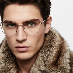 bs2425-0408_red_semi-rimless_metal_glasses_model